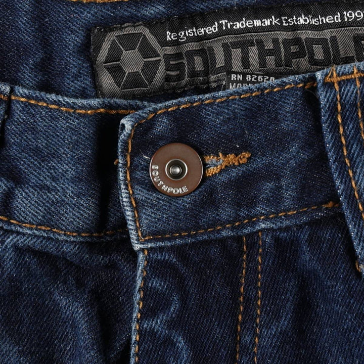 SOUTHPOLE Straight Denim Pants, Men's W32 (approx.) cotton blue type Vintage Second Hand