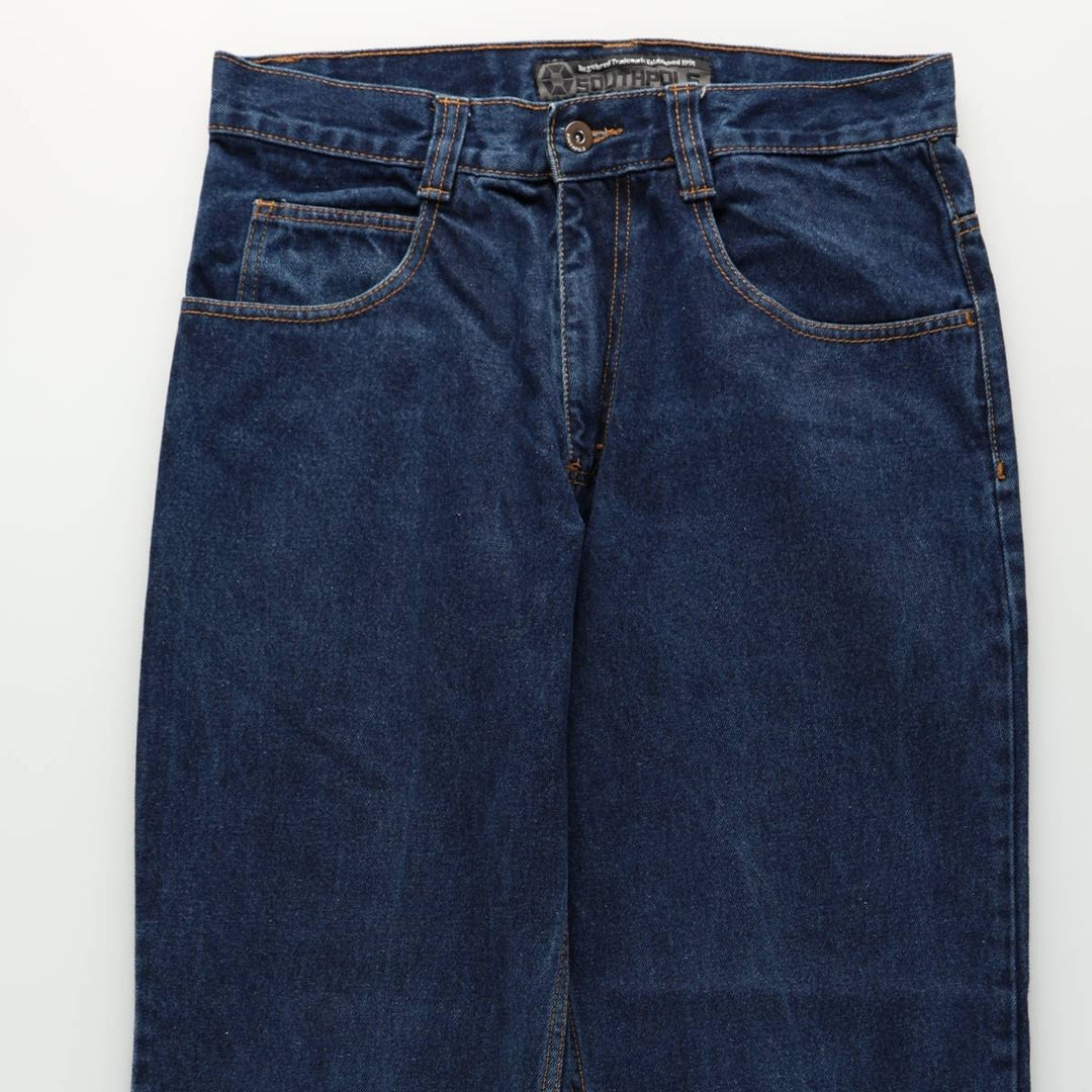 SOUTHPOLE Straight Denim Pants, Men's W32 (approx.) cotton blue type Vintage Second Hand