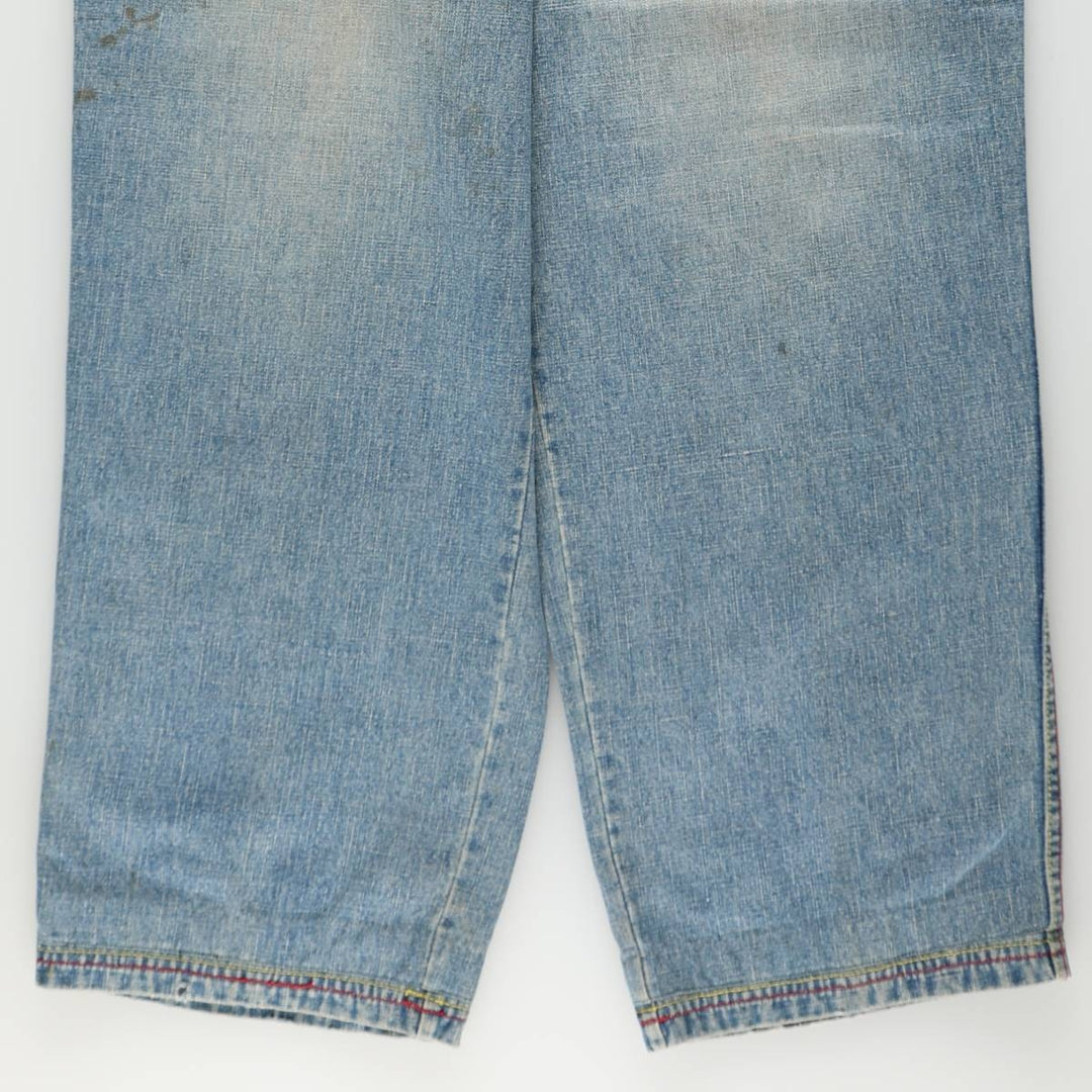 90s-00'S PLATINUM FUBU Harlem Globetrotters Tapered Denim Pants, Men's W36 (approx.), Vintage cotton blue type Vintage Second Hand