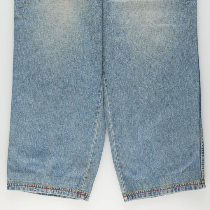 90s-00'S PLATINUM FUBU Harlem Globetrotters Tapered Denim Pants, Men's W36 (approx.), Vintage cotton blue type Vintage Second Hand