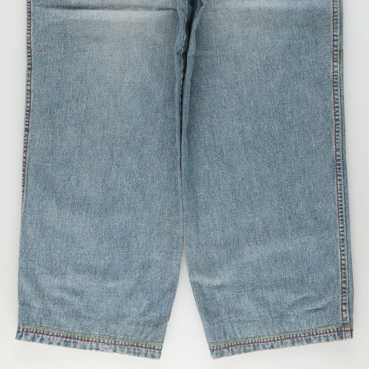 90s-00'S PLATINUM FUBU Harlem Globetrotters Tapered Denim Pants, Men's W36 (approx.), Vintage cotton blue type Vintage Second Hand