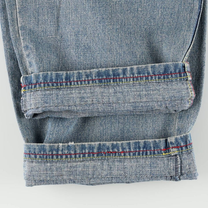 90s-00'S PLATINUM FUBU Harlem Globetrotters Tapered Denim Pants, Men's W36 (approx.), Vintage cotton blue type Vintage Second Hand