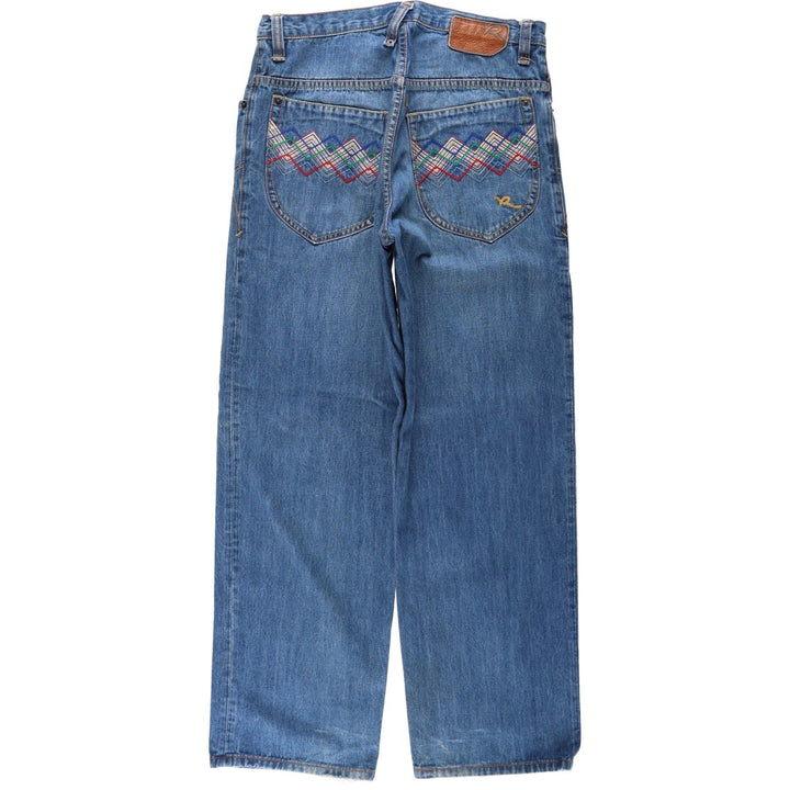 ROCA WEAR Tapered Denim Pants, Men's W33 (approx.) cotton blue type Vintage Second Hand