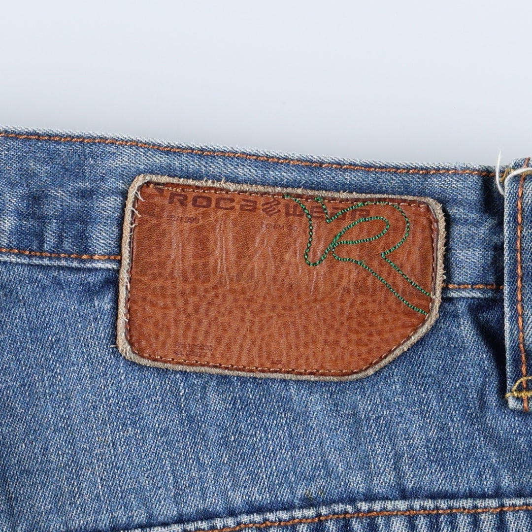 ROCA WEAR Tapered Denim Pants, Men's W33 (approx.) cotton blue type Vintage Second Hand