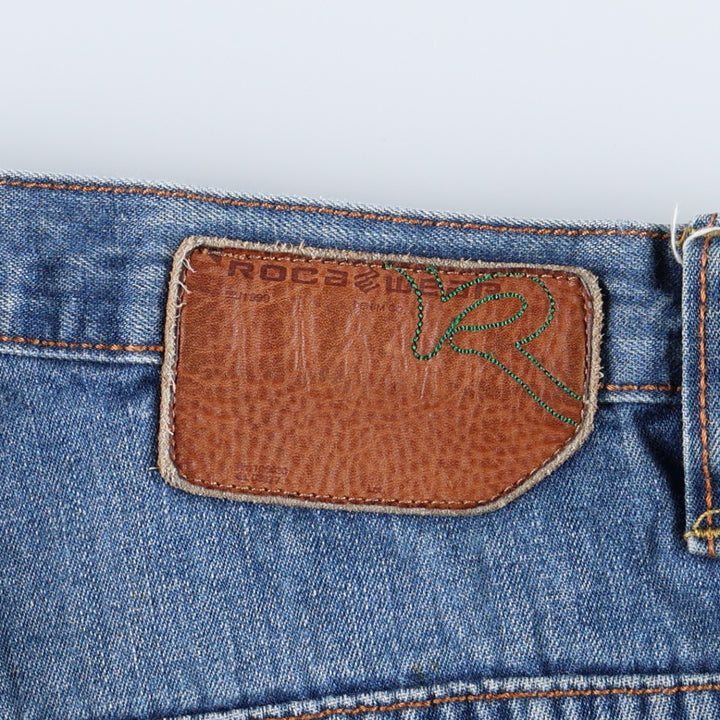 ROCA WEAR Tapered Denim Pants, Men's W33 (approx.) cotton blue type Vintage Second Hand