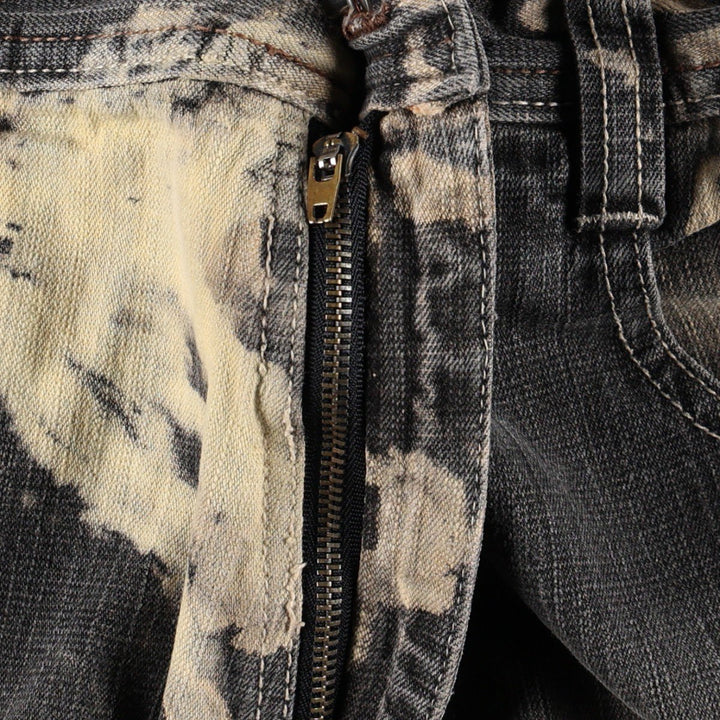 South Pole Black Denim Tapered Denim Pants, Men's Size W36 (approx.) cotton Charcoal Vintage Second Hand