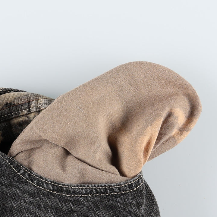 South Pole Black Denim Tapered Denim Pants, Men's Size W36 (approx.) cotton Charcoal Vintage Second Hand