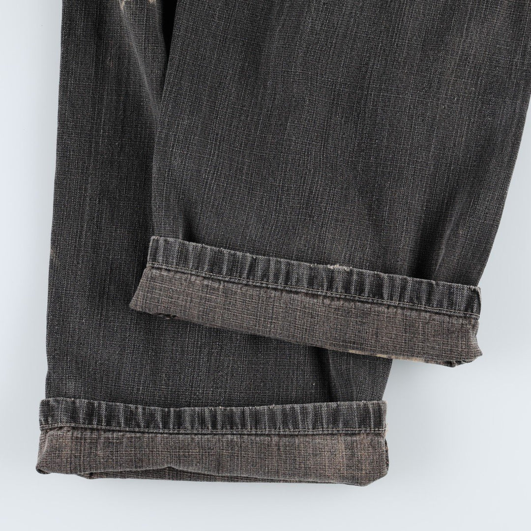 South Pole Black Denim Tapered Denim Pants, Men's Size W36 (approx.) cotton Charcoal Vintage Second Hand