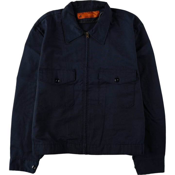 90'S Red Kap Ford Work Jacket, Made in USA, Men's Size L (approx.), Vintage polyester navy blue type Vintage Second Hand