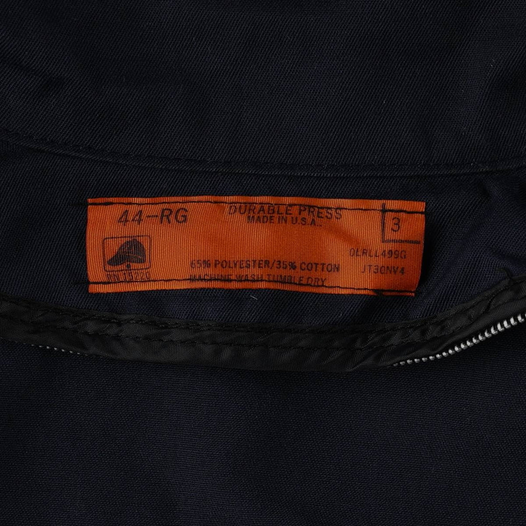 90'S Red Kap Ford Work Jacket, Made in USA, Men's Size L (approx.), Vintage polyester navy blue type Vintage Second Hand