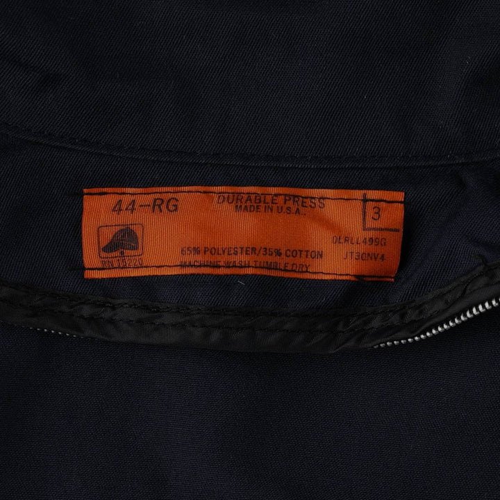 90'S Red Kap Ford Work Jacket, Made in USA, Men's Size L (approx.), Vintage polyester navy blue type Vintage Second Hand