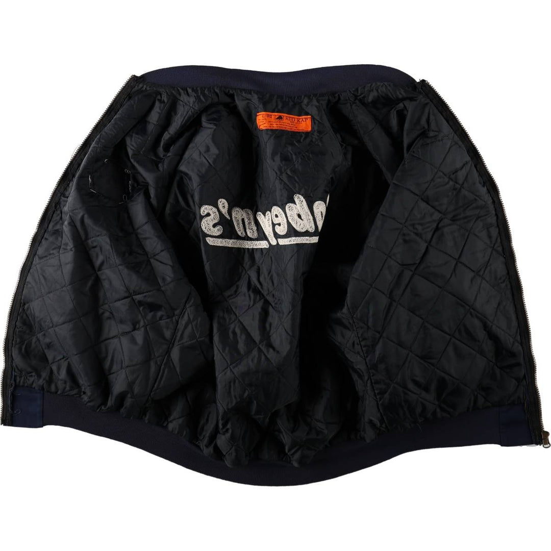 90'S Red Kap padded work jacket, made in USA, men's size L equivalent, vintage. polyester navy blue type Vintage Second Hand