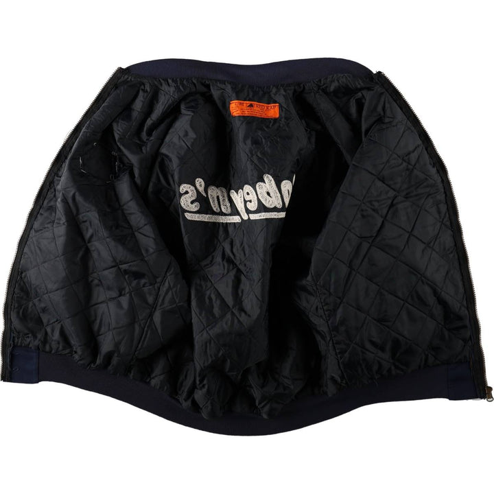 90'S Red Kap padded work jacket, made in USA, men's size L equivalent, vintage. polyester navy blue type Vintage Second Hand