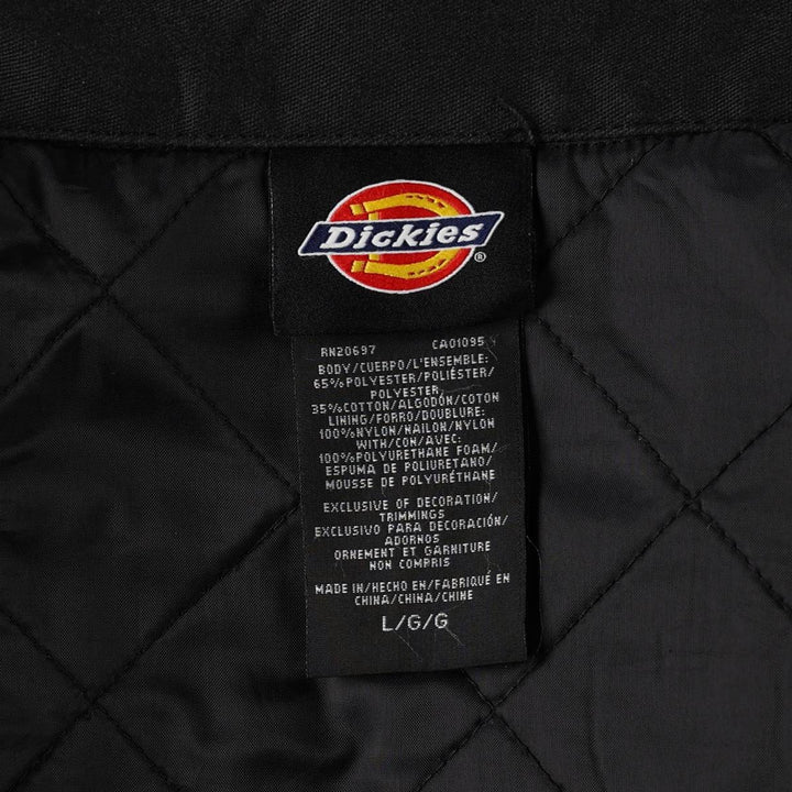 Dickies Padded Eisenhower Jacket Work Jacket Men's Size L polyester black type Vintage Second Hand