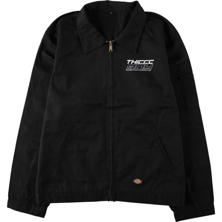 Dickies Eisenhower Jacket THICCC BOY Work Jacket, Men's Size L (approx.) polyester black type Vintage Second Hand