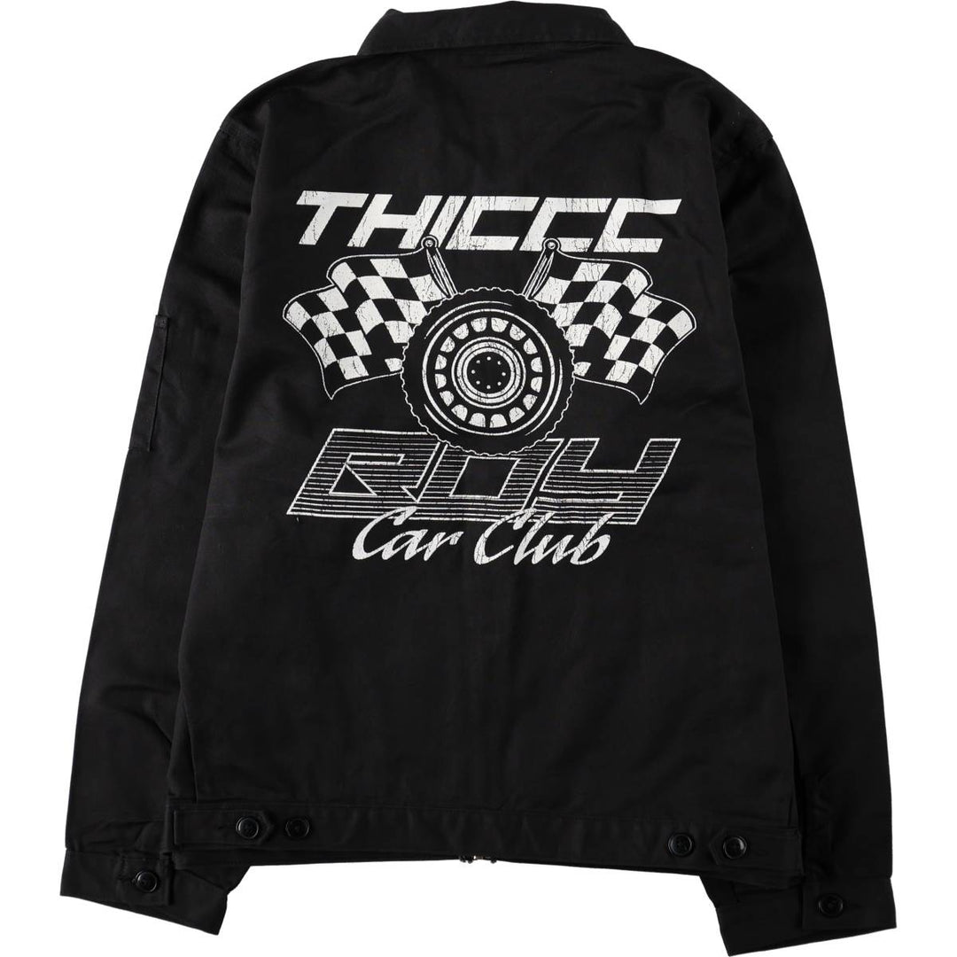 Dickies Eisenhower Jacket THICCC BOY Work Jacket, Men's Size L (approx.) polyester black type Vintage Second Hand