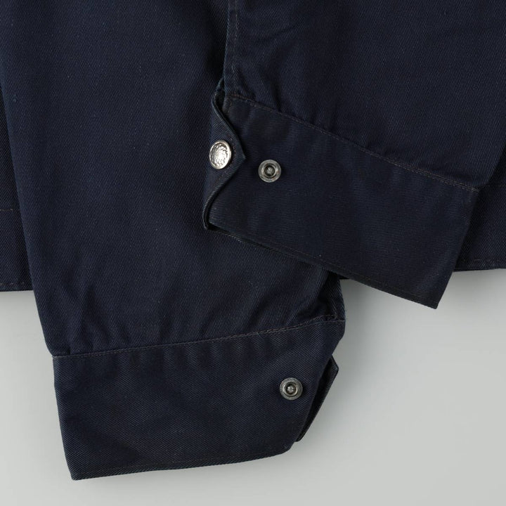 1970'S Cambridge Work Jacket, Made in Canada, Men's Size M (approx.), Vintage polyester navy blue type Vintage Second Hand