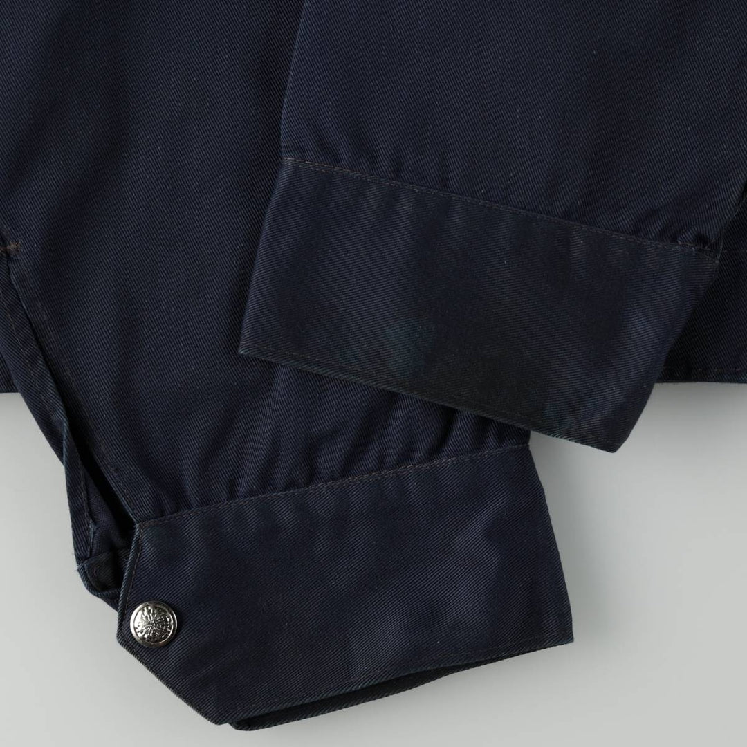 1970'S Cambridge Work Jacket, Made in Canada, Men's Size M (approx.), Vintage polyester navy blue type Vintage Second Hand
