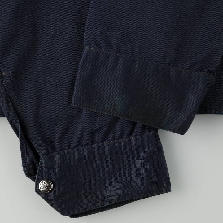 1970'S Cambridge Work Jacket, Made in Canada, Men's Size M (approx.), Vintage polyester navy blue type Vintage Second Hand