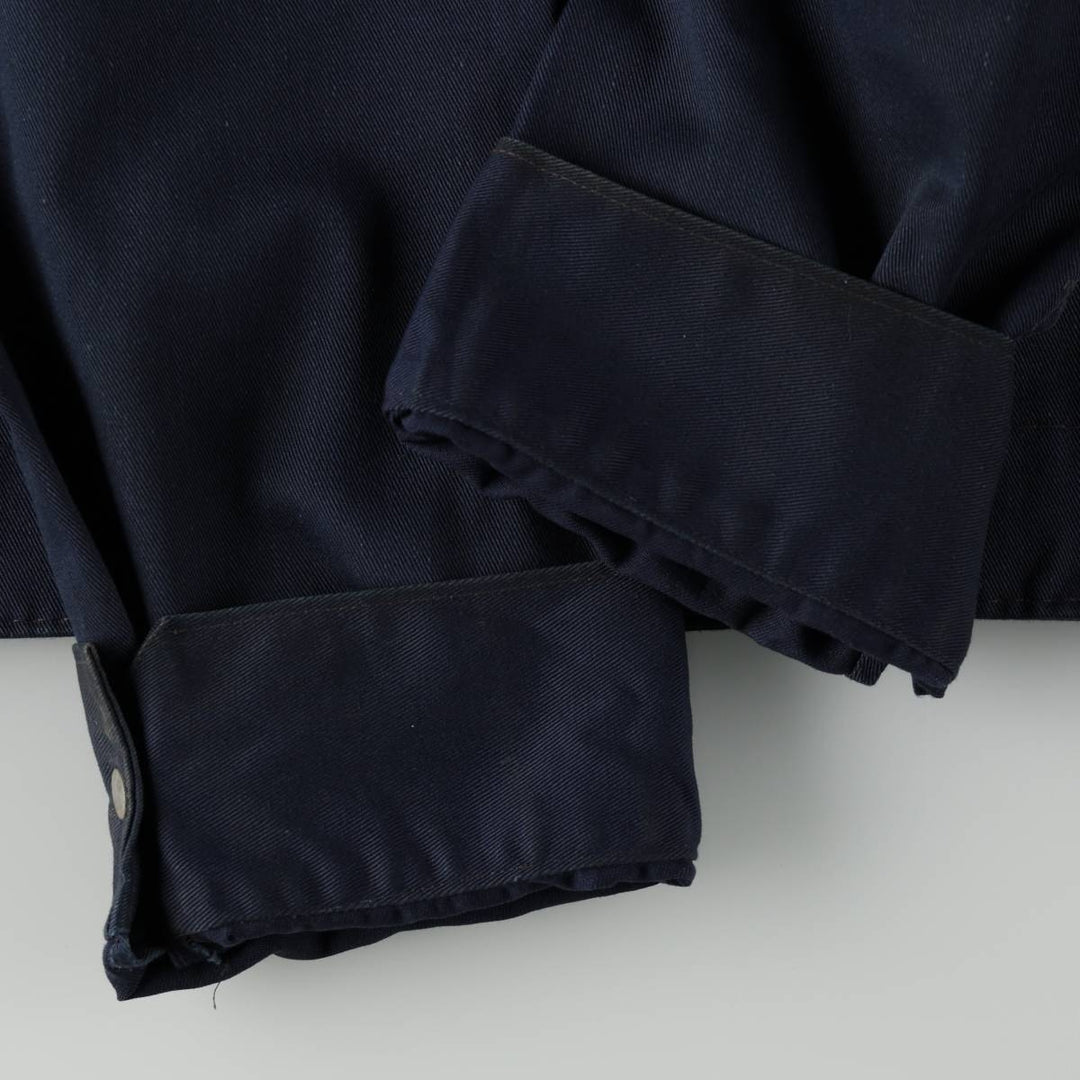 1970'S Cambridge Work Jacket, Made in Canada, Men's Size M (approx.), Vintage polyester navy blue type Vintage Second Hand