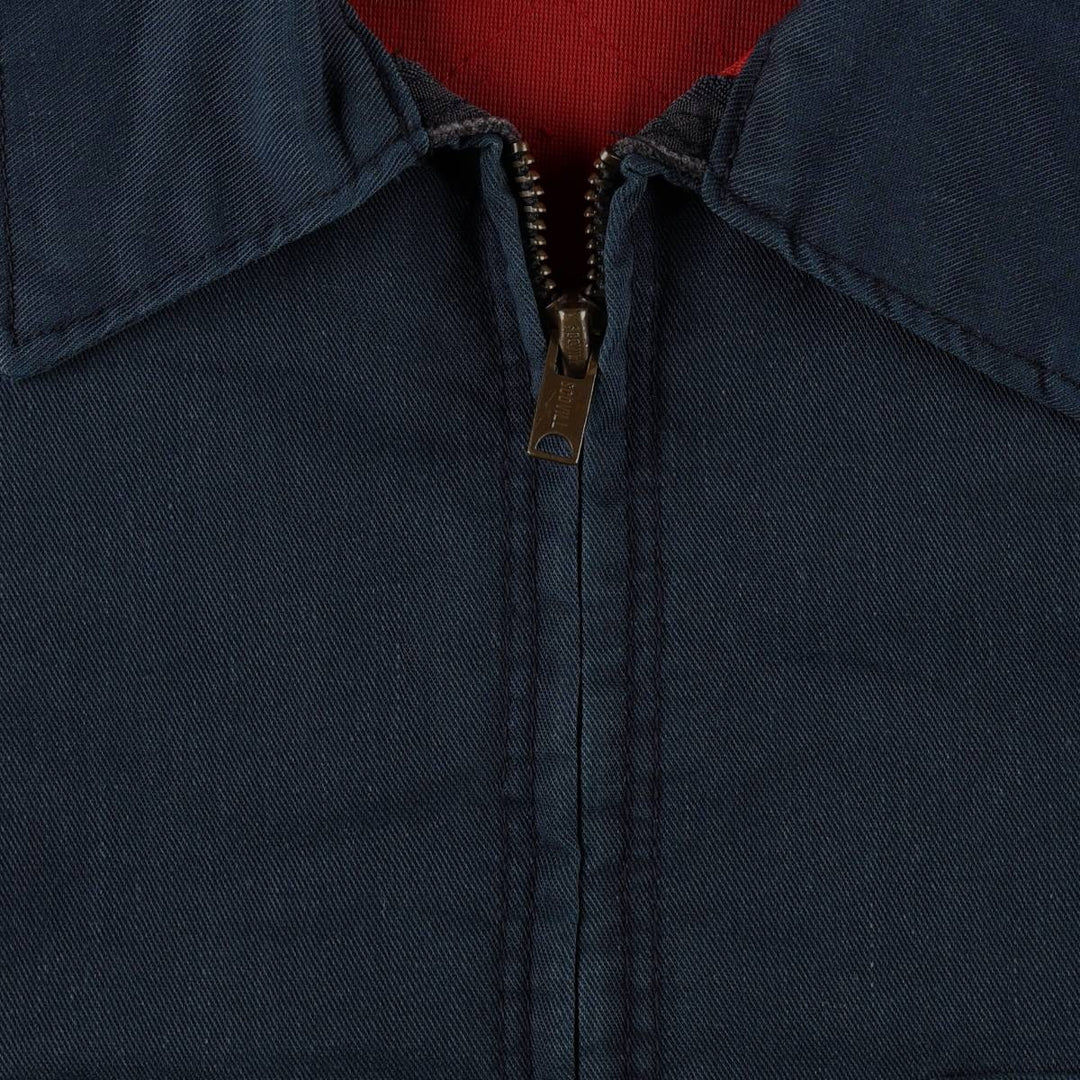 80s-90'S Red Kap padded work jacket, made in USA, men's size XL. polyester navy blue type Vintage Second Hand