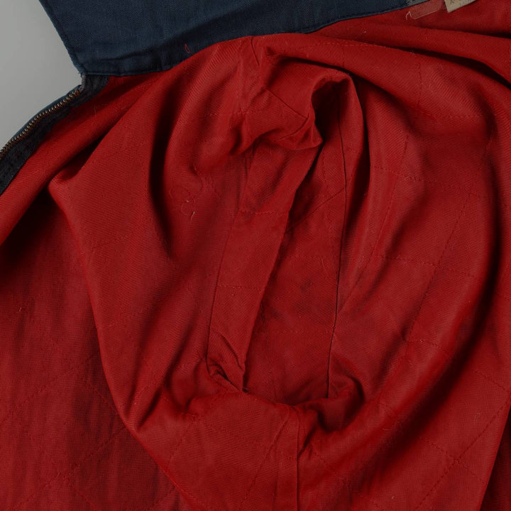 80s-90'S Red Kap padded work jacket, made in USA, men's size XL. polyester navy blue type Vintage Second Hand