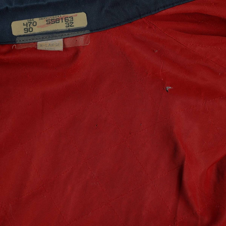 80s-90'S Red Kap padded work jacket, made in USA, men's size XL. polyester navy blue type Vintage Second Hand
