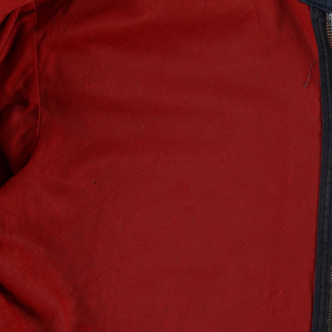 80s-90'S Red Kap padded work jacket, made in USA, men's size XL. polyester navy blue type Vintage Second Hand