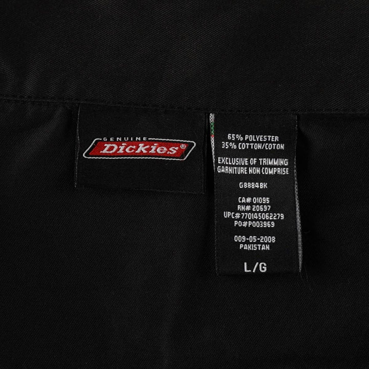 Dickies Eisenhower Jacket Work Jacket Men's Size L (approx.) polyester black type Vintage Second Hand