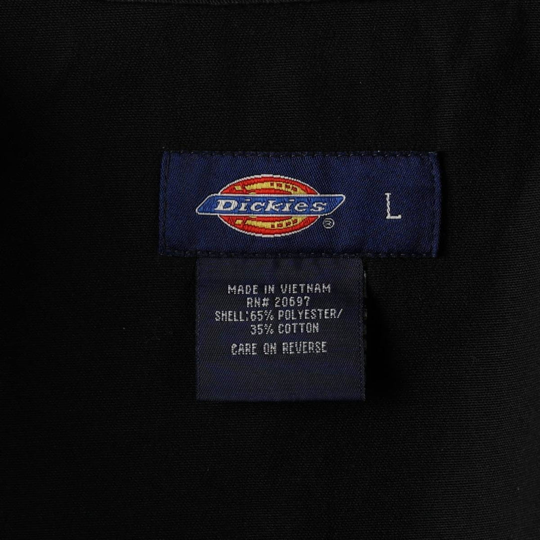 Dickies Eisenhower Jacket Work Jacket Men's Size L (approx.) polyester black type Vintage Second Hand