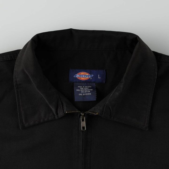 Dickies Eisenhower Jacket Work Jacket Men's Size L (approx.) polyester black type Vintage Second Hand