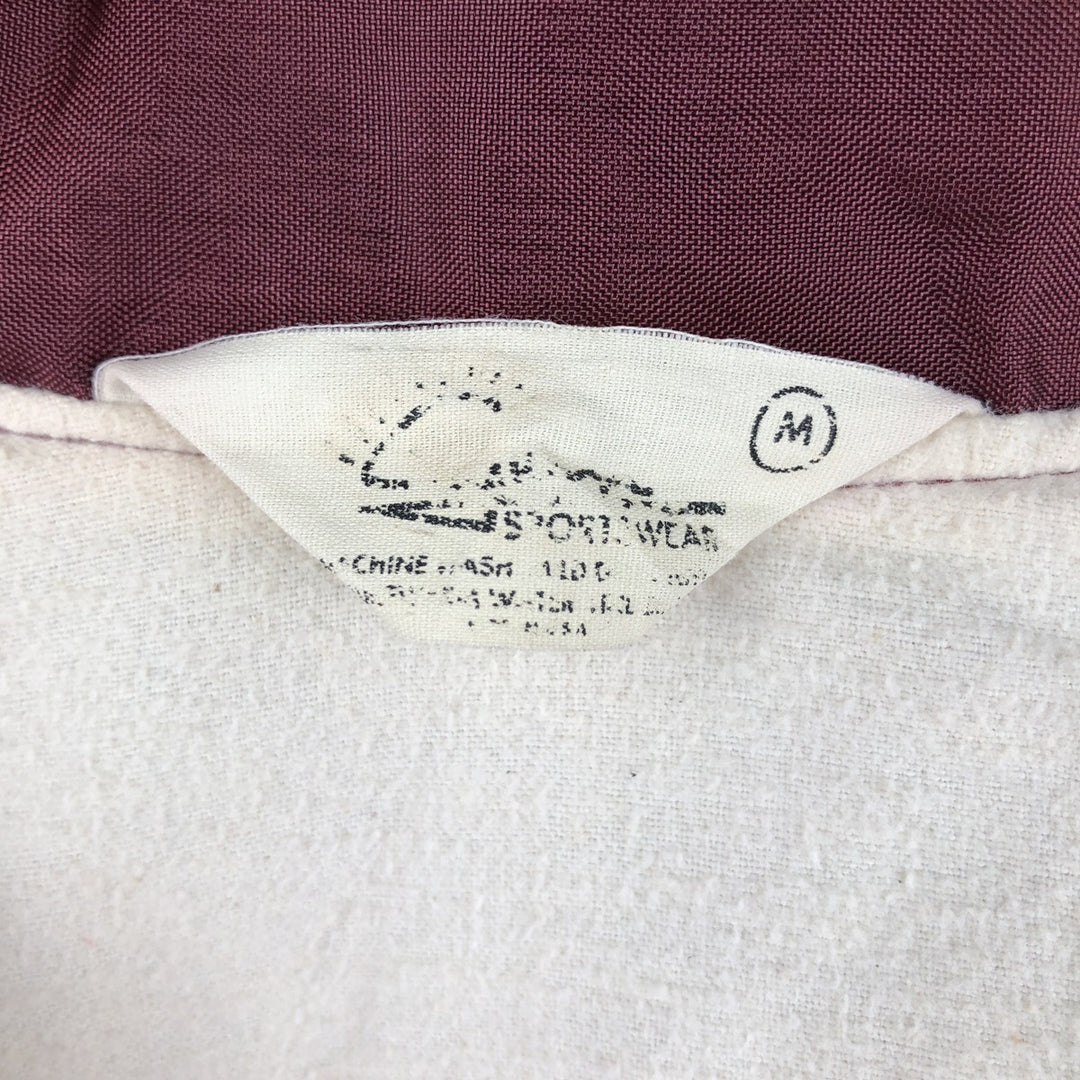 Printed Coach Jacket, Men's Size M (approx.), Vintage unclear burgundy type Vintage Second Hand