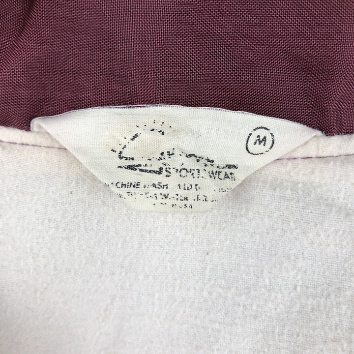 Printed Coach Jacket, Men's Size M (approx.), Vintage unclear burgundy type Vintage Second Hand