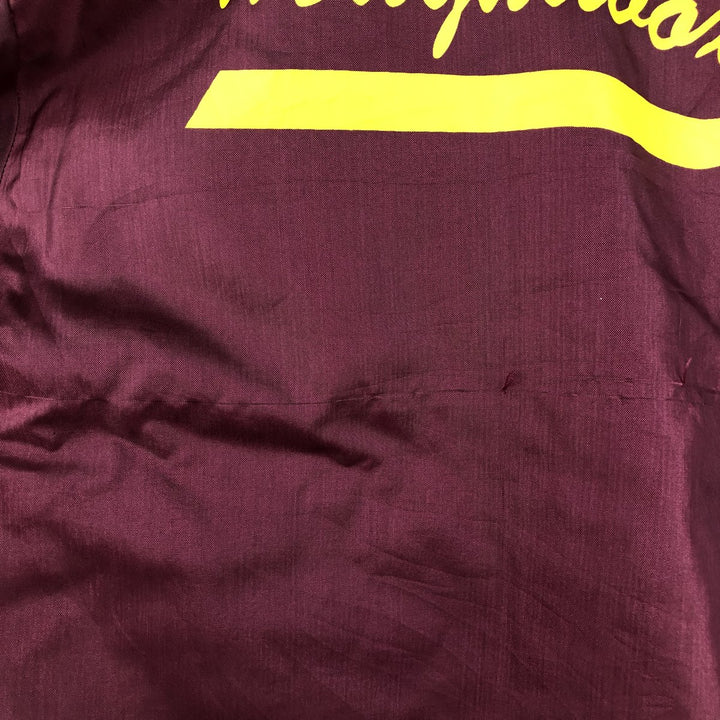 Printed Coach Jacket, Men's Size M (approx.), Vintage unclear burgundy type Vintage Second Hand