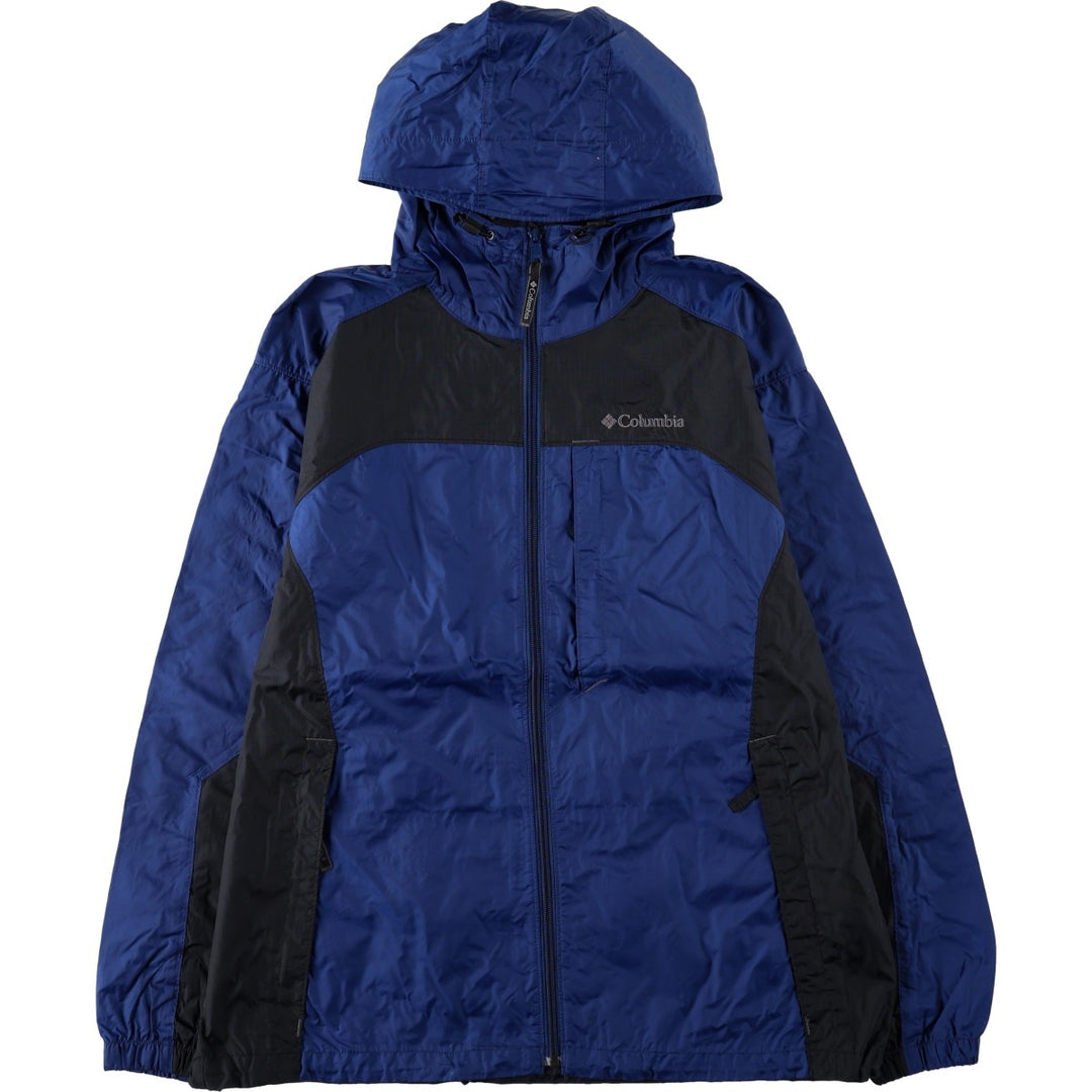 2000'S Columbia Mountain Parka Shell Jacket, Men's Size L (approx.) Nylon blue type Vintage Second Hand