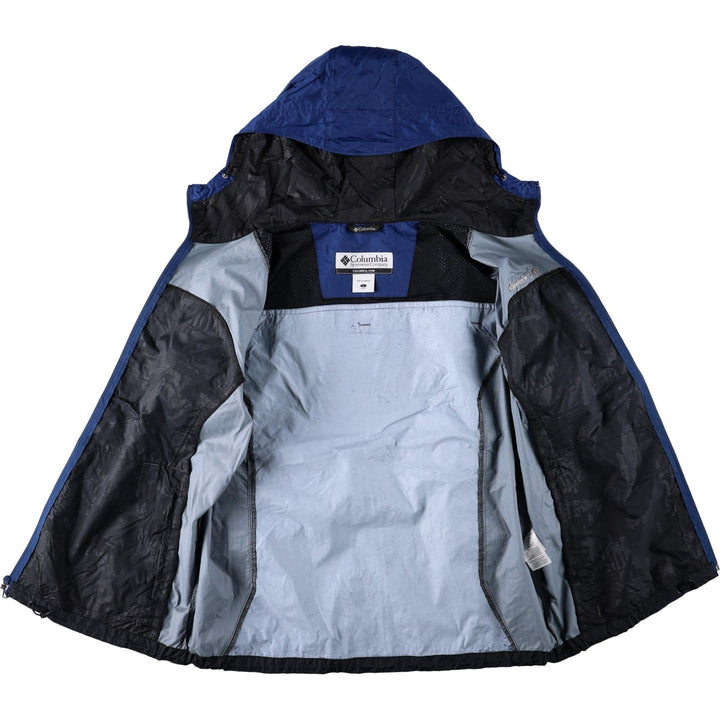 2000'S Columbia Mountain Parka Shell Jacket, Men's Size L (approx.) Nylon blue type Vintage Second Hand
