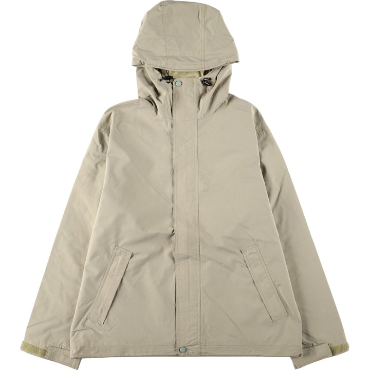 90s-00'S LLBean Mountain Parka Shell Jacket, Men's Size L (approx.), Vintage polyester Khaki type beige Vintage Second Hand