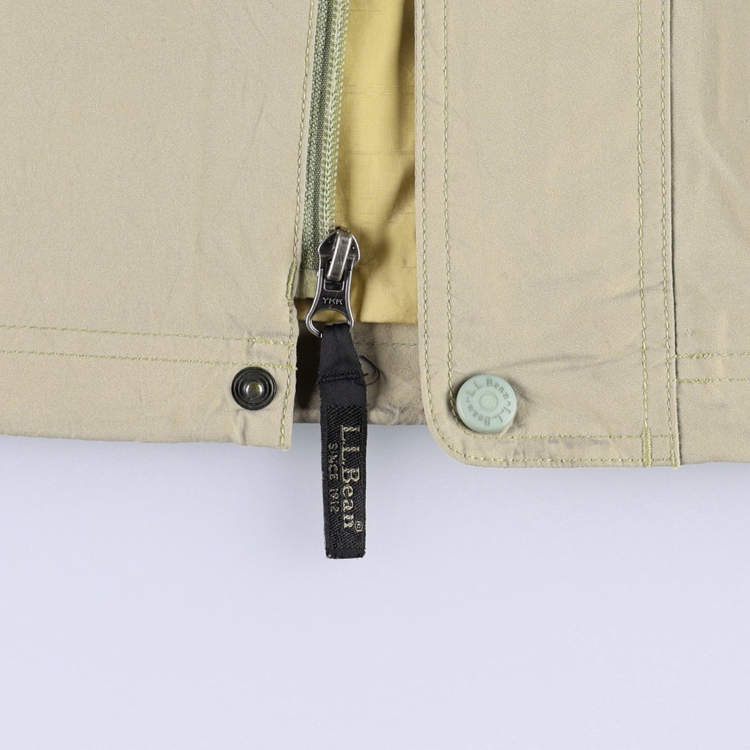 90s-00'S LLBean Mountain Parka Shell Jacket, Men's Size L (approx.), Vintage polyester Khaki type beige Vintage Second Hand