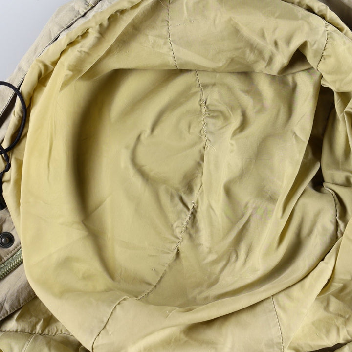 90s-00'S LLBean Mountain Parka Shell Jacket, Men's Size L (approx.), Vintage polyester Khaki type beige Vintage Second Hand