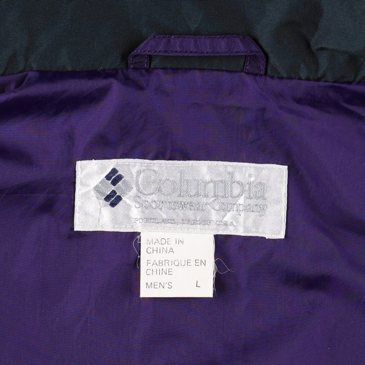 1990'S Columbia Mountain Jacket Shell Jacket, Men's Size L (approx.) Nylon navy blue type Vintage Second Hand