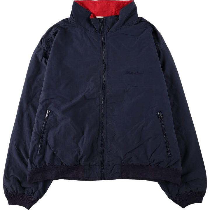 2000'S Eddie Bauer Mountain Jacket Shell Jacket Men's XXL equivalent Nylon navy blue type Vintage Second Hand
