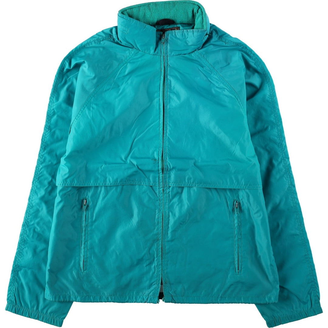 80s-90'S Eddie Bauer Nylon Jacket, Men's Size M (Equivalent), Vintage Nylon Emerald green Vintage Second Hand