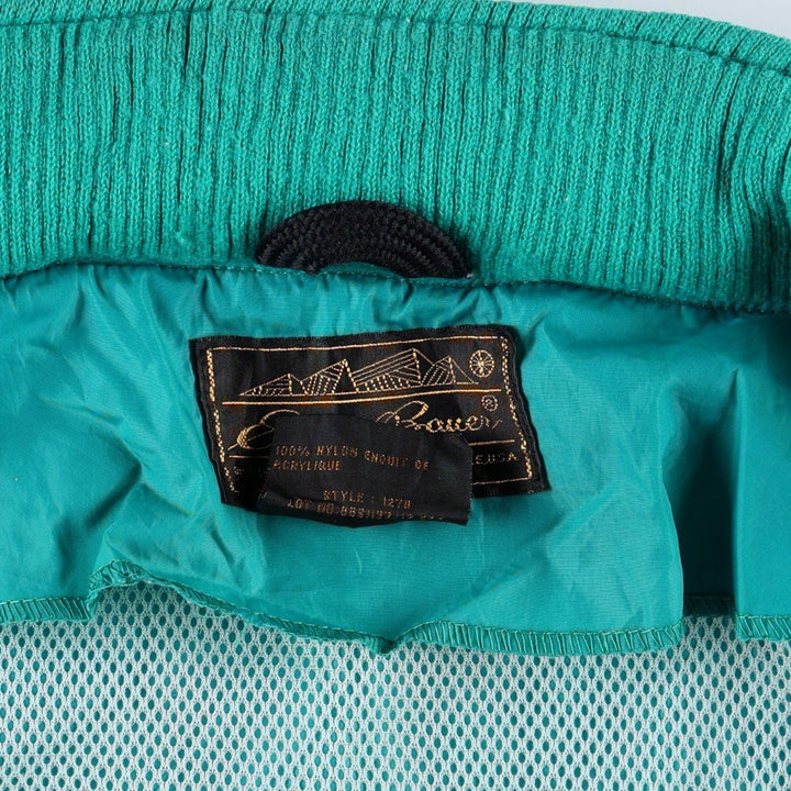 80s-90'S Eddie Bauer Nylon Jacket, Men's Size M (Equivalent), Vintage Nylon Emerald green Vintage Second Hand