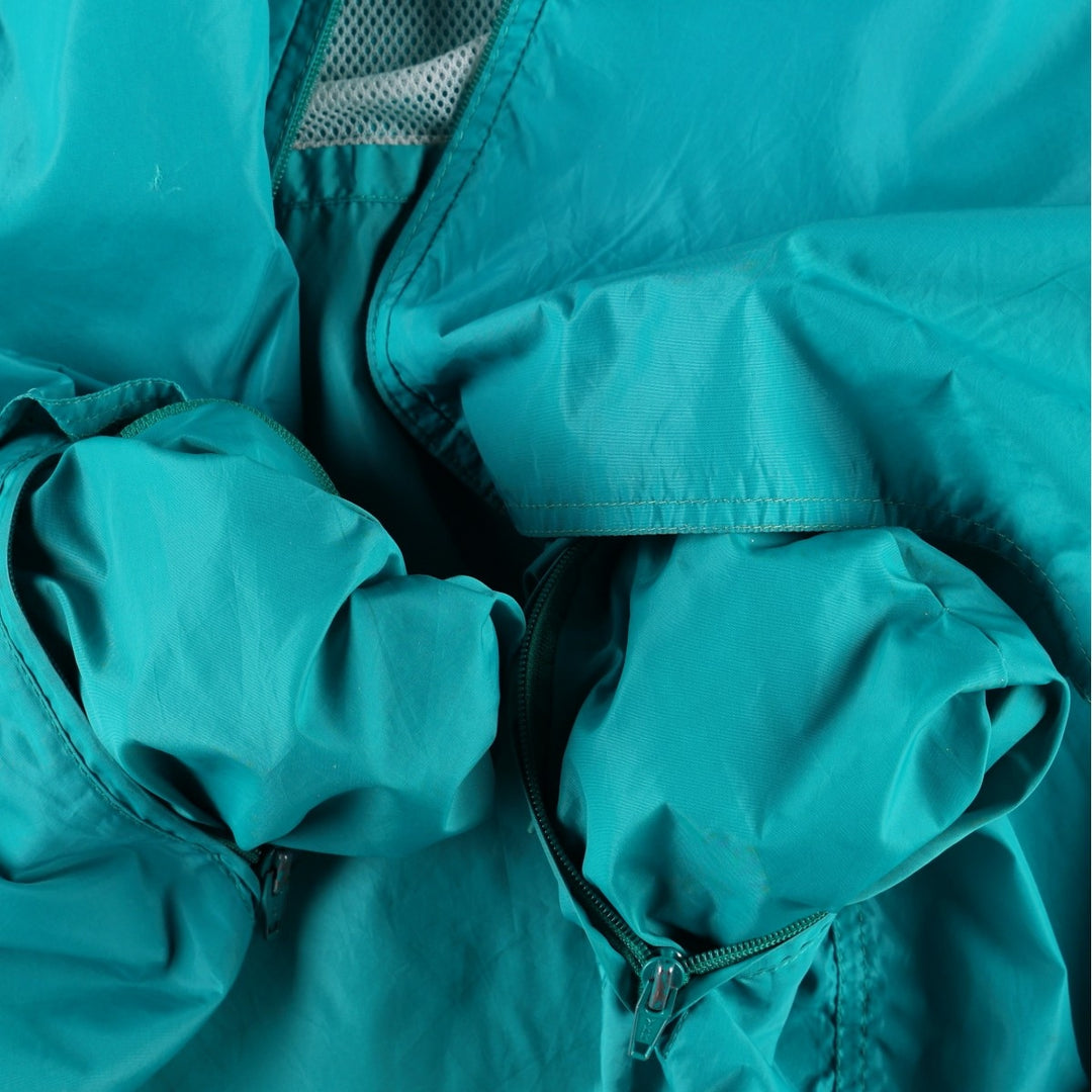 80s-90'S Eddie Bauer Nylon Jacket, Men's Size M (Equivalent), Vintage Nylon Emerald green Vintage Second Hand