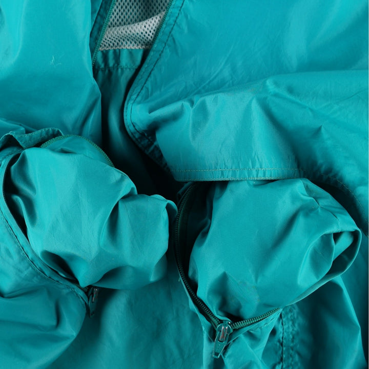 80s-90'S Eddie Bauer Nylon Jacket, Men's Size M (Equivalent), Vintage Nylon Emerald green Vintage Second Hand