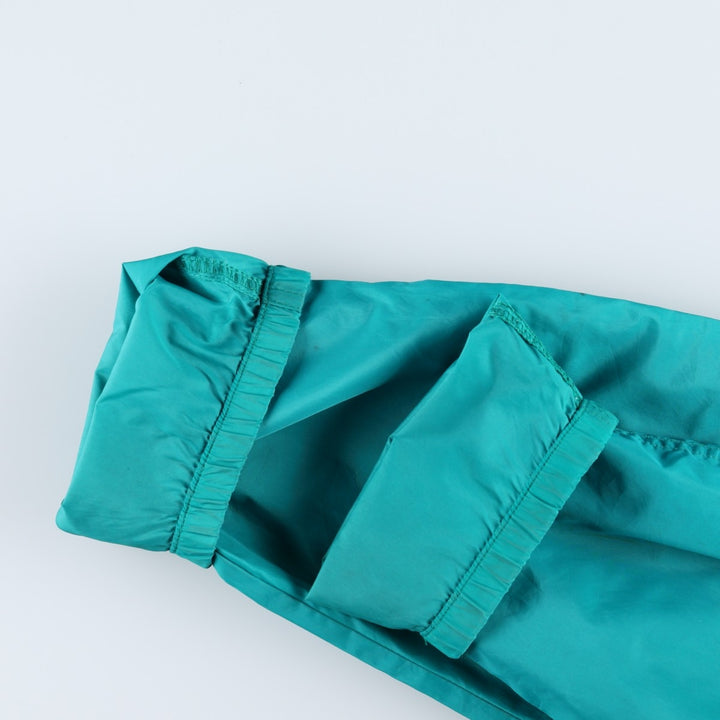 80s-90'S Eddie Bauer Nylon Jacket, Men's Size M (Equivalent), Vintage Nylon Emerald green Vintage Second Hand