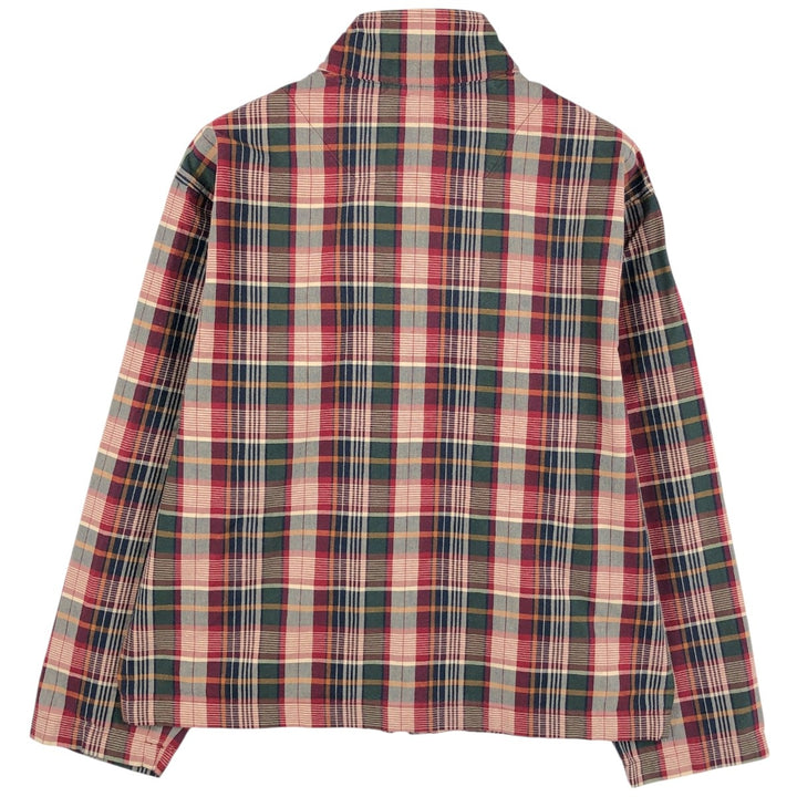 Eddie Bauer Check Pattern Mountain Jacket Shell Jacket Men's Size M cotton red type Vintage Second Hand