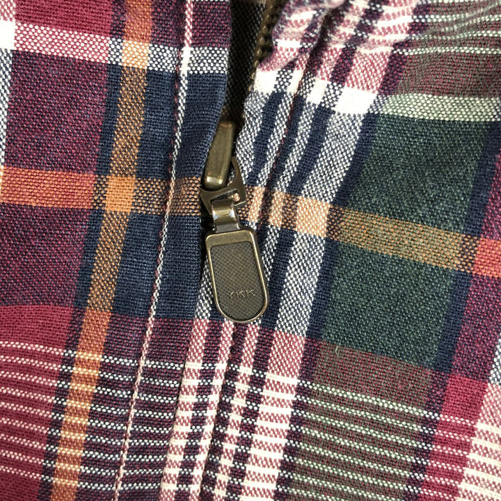 Eddie Bauer Check Pattern Mountain Jacket Shell Jacket Men's Size M cotton red type Vintage Second Hand