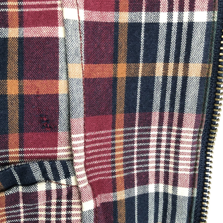 Eddie Bauer Check Pattern Mountain Jacket Shell Jacket Men's Size M cotton red type Vintage Second Hand