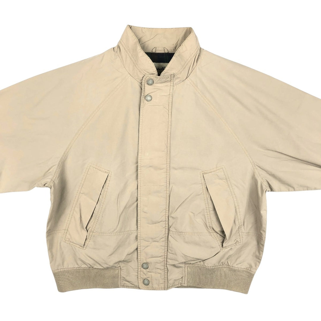 1990'S Eddie Bauer Cotton Jacket, Men's Size L (approx.), Vintage cotton Khaki type beige Vintage Second Hand
